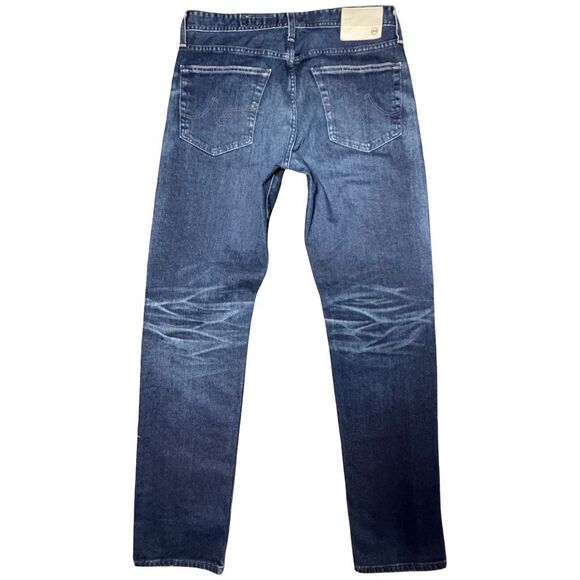 AG Adriano Goldschmied The Graduate Tailored Leg Jeans Men's 33R Dark Wash Denim - Picture 2 of 8